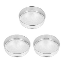3X Tamis de Devinette de Jardin pour Usage Intensif Outil de Jardinage pour Plateau de Graine de Compost Une Tamisage-10 (2mm)