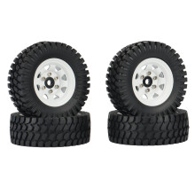 Juego de Llantas de Rueda de Metal Beadlock de 4 Piezas 1,55 para 1/10 RC Coche de Orugas Axial Jr 90069 D90 TF2 CC01 LC70 MST, 1