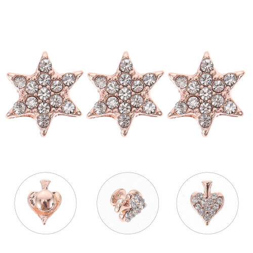 3Pcs Pingentes Para Pulseira De Relógio Com Rebites Decorativos 2