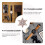 3Pcs Pingentes Para Pulseira De Relógio Com Rebites Decorativos 7