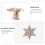 3Pcs Pingentes Para Pulseira De Relógio Com Rebites Decorativos 9