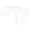 Under Shelf Storage Basket M White Iron Wire 1
