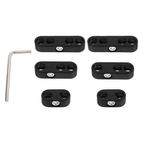conjunto de separadores de cabos de vela cromados para automóvel 2