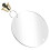 Raindrops Hanging Parrot Toy Bird Mirror 1pcs 9
