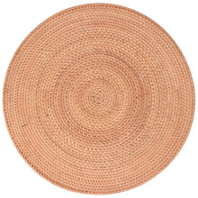 Rattan Woven Placemats,Table Mats,Non Slip Heat Resistant Place Mat,Wicker Placemat,Trivets for Hot Dishes Round,40cm