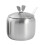 Pote De Aço Inoxidável Para Temperos E Sal, Espesso, Com Alça V 8,5 Cm 6