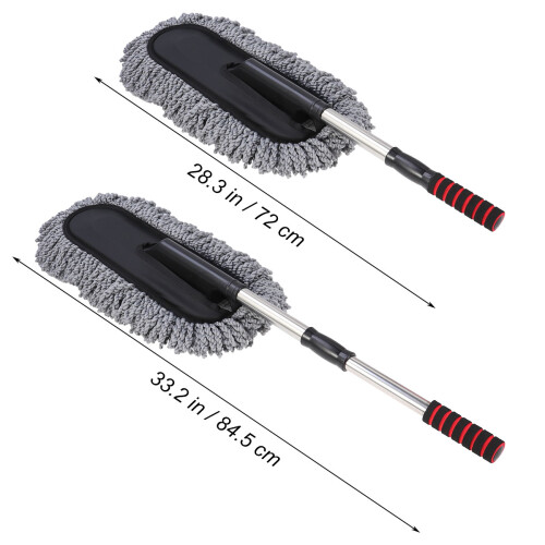 Escova De Limpeza Automotiva Com Cerdas De Fibra E Cabo Eva 1