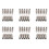 60Pcs 3/8 Inch Slip Lok Misting Nozzle Coupling Tees 10/24 UNC 1000 PSI Quick Connect 1