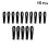 15pcs Durable Cable Ties Tag Labels Loop Ties Markers Cable Tag Wire 11