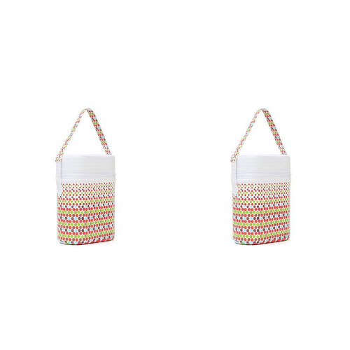 2X Cute Cartoon Baby Bottle Bag Portable Baby Bottle Insulation Bags Mummy Handbag Milk Thermal Food Warm Bag Multicolor