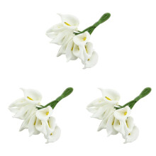 36 StüCke Calla KüNstliche Blumenstrauß Hochzeitsdekoration DIY Kranz Geschenk Weiß
