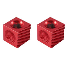 2X 5 Tools im 1 Wartung, Tapper, Perforator, Shaper für Pool-Queue-Spitzen - das Letzte Werkzeug für Pool-Queue-Spitzen, Rot