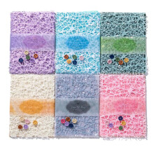 156 Sheets Textured Scrapbook Paper, 6 Pack Decorative Paper and Mesh Fabric Assorted Set 3.9x5.5 Inch