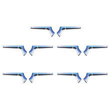 20Pcs ABS Chrome Side Rearview Mirror Strip Cover Trims Sticker for 2021 2022 RHD