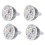 4X 3W 12-24V MR16 Warm White 3 LED Light Spotlight Lamp Bulb Only 1