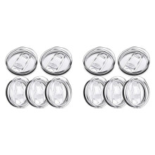 2X 20-Unzen-Ersatzdeckel für Tumbler, Ersatzdeckel Aus Kunststoff, SpritzwassergeschüTzte Deckelabdeckungen, Auslaufsicher, Skinny