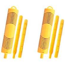 Palos Minerales para Spa para Suministros de Bañera de Hidromasaje, Cartucho de Filtro con Insertos de Palos Minerales para de Spa, Amarillo,
