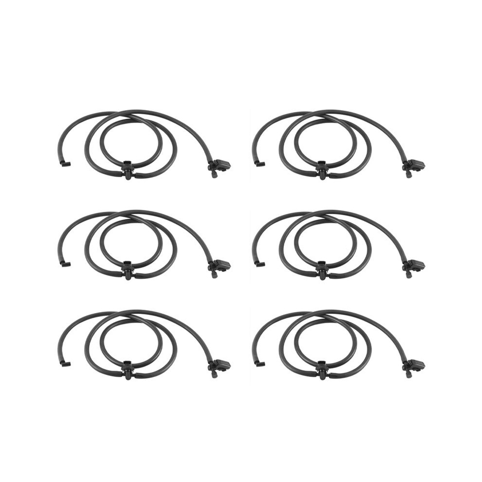 6X A1698600492 Windshield Windscreen Washer Nozzle Jet Hose For - A W169 2004-12 / B W245 2005-11 No Heated 4713616764902
