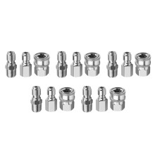 5 Stücke NPT 3/8 Zoll Stecker und Buchse Schnell Anschluss Kit Hoch Druck Reiniger Adapter Set und 5 Stück NPT 3/8 Zoll Hoch Druck Reiniger Schnell