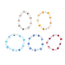 5PCS Crystal Bead Stretch Bracelet Women Colors