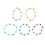 5PCS Crystal Bead Stretch Bracelet - Multi-Color 1