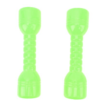 10 Pezzi Manubri di Plastica per Bambini | 423g, 19,5cm, Verde, Fitness in Casa