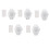 5X PIR Infrared Motion Sensor Detector DC5-24V Auto  Off Timer  LED Light Body PIR Motion Sensor Lamp(White) 1