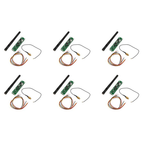 6X DMX512 2.4G LED Wireless Light Module LEDs PCB Transmitter Receiver with Controller Antenna