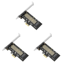 3X M2 NVME-Uitbreidingskaart M2 NVME Naar Pcie X1-Uitbreidingskaart M2 Solid State Drive-Uitbreidingskaart Stuurprogrammavrij voor WIN10