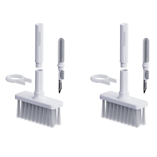 2X Cleaning Soft Brush Keyboard Cleaner 5-In-1 Multi-Function Computer Cleaning Tools Kit for  PC Camera Lens