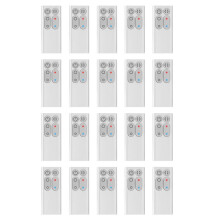 20X TéLéCommande de Rechange AM04 AM05 pour ModèLes de Radiateur Soufflant AM04 AM05 (Argent)
