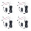 4X Automatic Foot Pedal Sensor for Car Trunk Electric Tailgate Kick Electric Induction Tailgate 1
