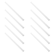 10X High Vetro Borosilicato Cannuccia per Matrimoni Festa di Compleanno Diametro 8mm Lunghezza 7 Pollici, Trasparente