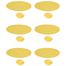 6X Ventilateur Rond Pliable Rose Jaune