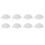 8X Plastic Fabric Hand Foldable Fan for Ladies Men White 1