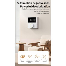 Luftreiniger mit Negativen Ionen, Luftreiniger für Haustiere und Schlafzimmer, Geruchsbeseitiger für Haustiere im Schlafzimmer und Badezimmer, USB A