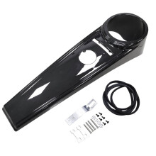 Gloss Svart Dash Fuel Console Gas Tank Cover Trim för Road King 2008-