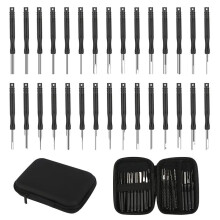 30 Pezzi Borsa Strumento di Rimozione Terminale Auto Estrattore Set Automatico Kit per Automobilisti Strumento di Riparazione Automobilistica
