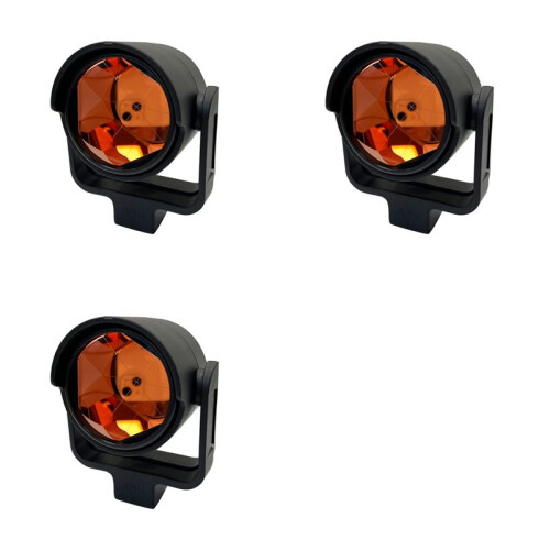 3X Simple Reflector Prism for  Total Stations Replacement GPR1 GPH1 Constant 0mm Female Thread