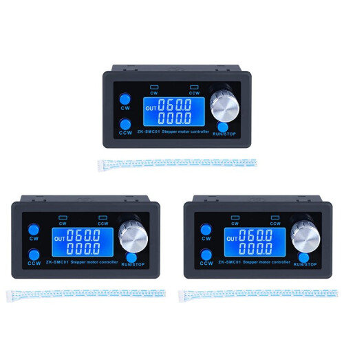 3X  5-30V CNC Stepper Motor Controller,Adjustable Stepper Motor Control Module with HD Display Suit for Nema42/57