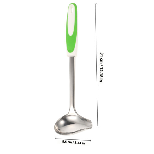Stainless Steel Skumspad Med Hällutskärning Liten Såsked Köksaccessoar 1
