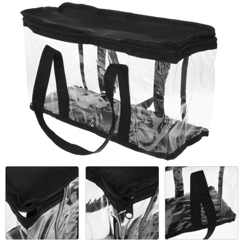 bolsa transparente com alça ajustável e bolso para boné de beisebol 2
