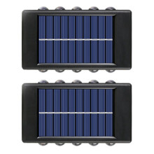 10 LED Solar Wall Lamp Outdoor Waterproof &Down Luminous Lighting Garden Solar Lights Stairs Fence Sunlight Lamp Light