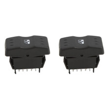 2X para Dacia Logan 2004-2014 Elevalunas Eléctrico Interruptor ÚNico Retroiluminación Naranja 60015-46816 6001546816