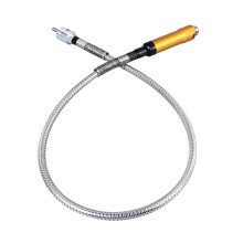 Flexible Shaft Adapter for Power Drill, Stainless Steel, Rubber Handle
