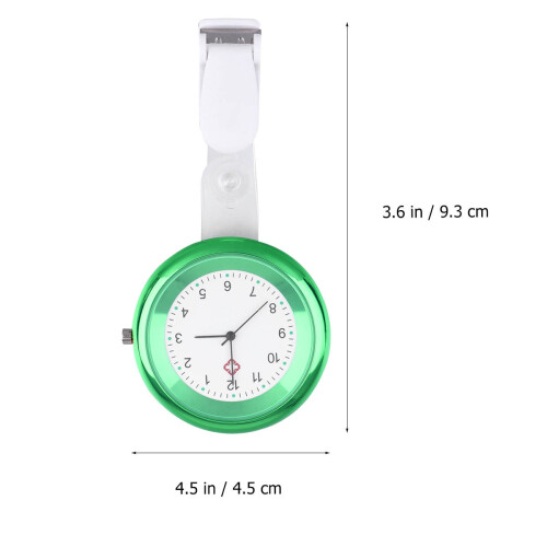 relógio de bolso quartzo para enfermeiros e médicos verde 1