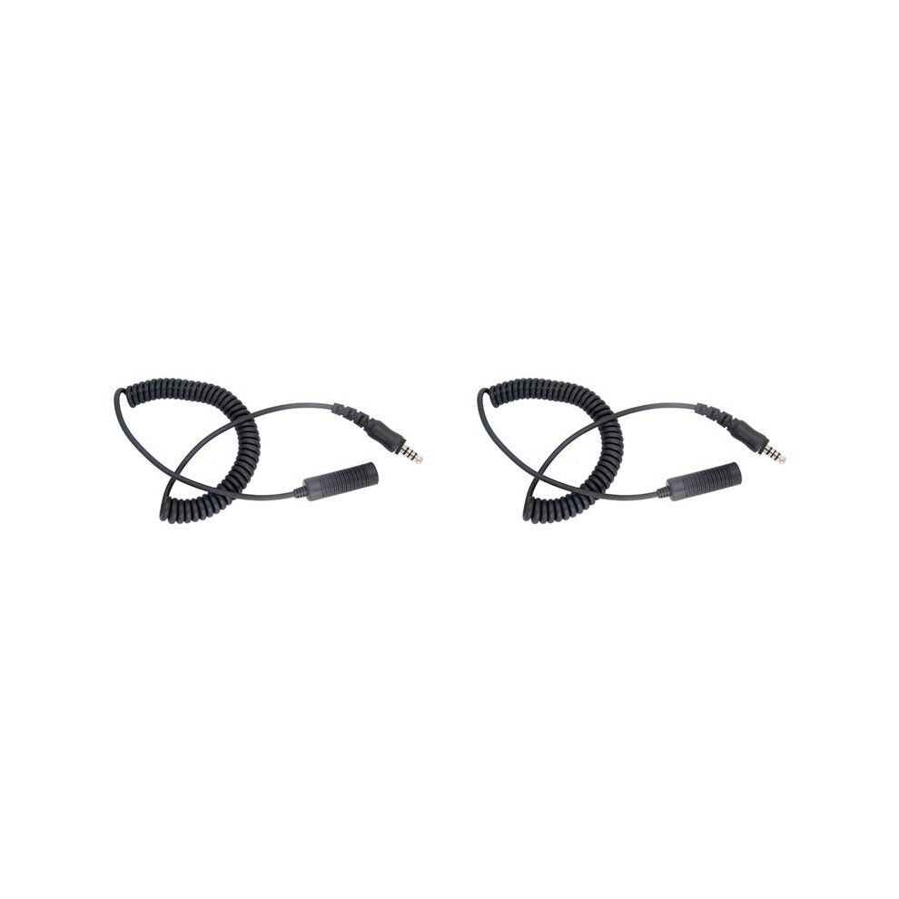 2X U174 Cable Extend For U94 Pci Ptt Adapter Tac-Sky Headset Walkie Talkie 7.1Mm Plug For U-174 Nato Conversion Extend 6033391635500
