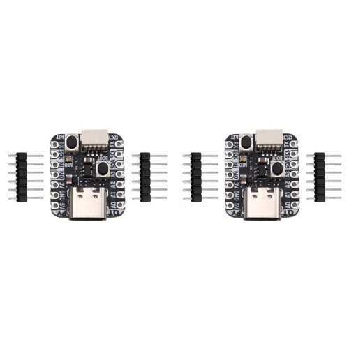 2X 4900 QT Py RP2040 Microcontroller USB Type C Compact Microcontroller Ideal for DIY Electronics and Robotics Projects