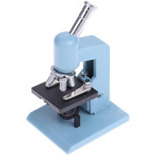 Microscopio Miniatura Blu per Casa delle Bambole, Strumento da Laboratorio in Plastica, Kit DIY 1:12