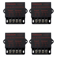 4X Trasformatore CC Convertitore di Alimentazione per Schermo Pubblicitario Un LED per Auto Da 24V / 12V Un 5V 10A 50W